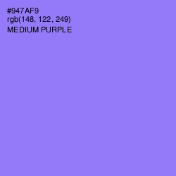 #947AF9 - Medium Purple Color Image